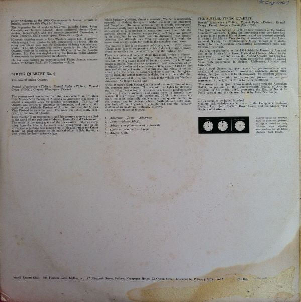 Various – Australian Music Today - Volume II (VG+/VG) – LP, AU 1965 - Image 2