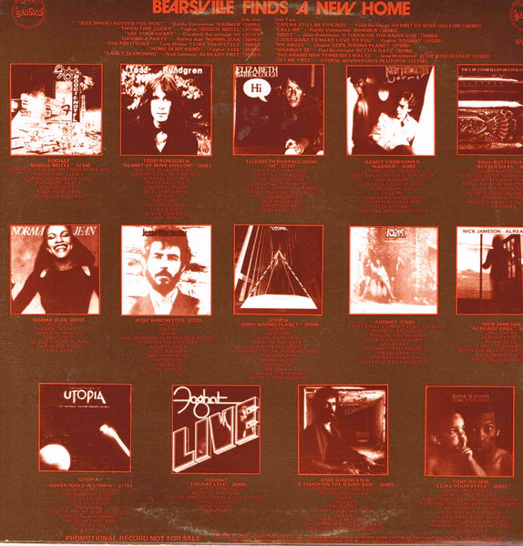 Various – Bearsville Finds A New Home (E/VG+) – LP, AU 1979 - Image 2