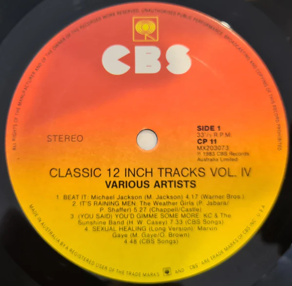 Various – Classic 12 Inch Tracks - Volume Four (VG+/VG+) – LP, AU 1983 - Image 3