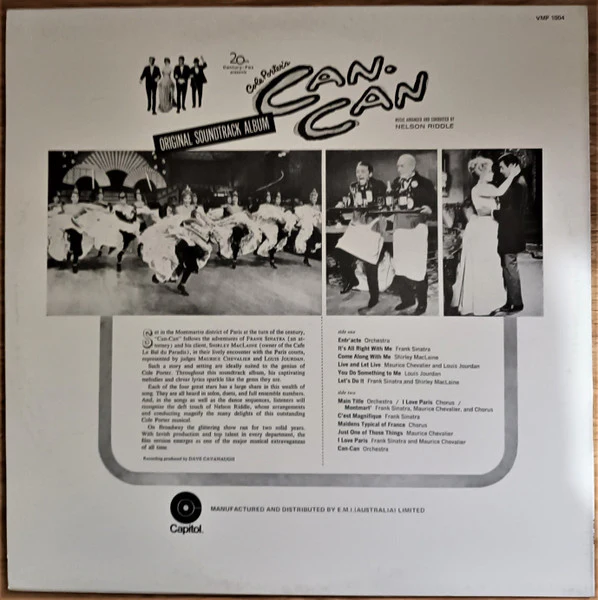 Various – Cole Porter's Can-Can: Original Soundtrack Album (VG+/VG+) – LP, AU - Image 2