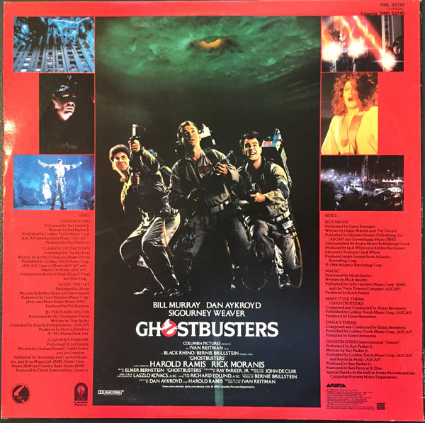 Various – Ghostbusters (Original Soundtrack Album) (VG/VG) – LP, AU 1985 - Image 2