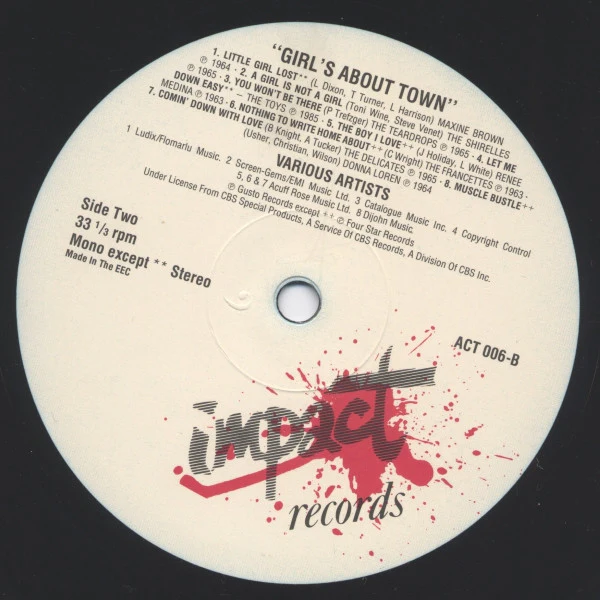 Various – Girls About Town (VG+/VG+) – LP, UK 1985 - Image 3