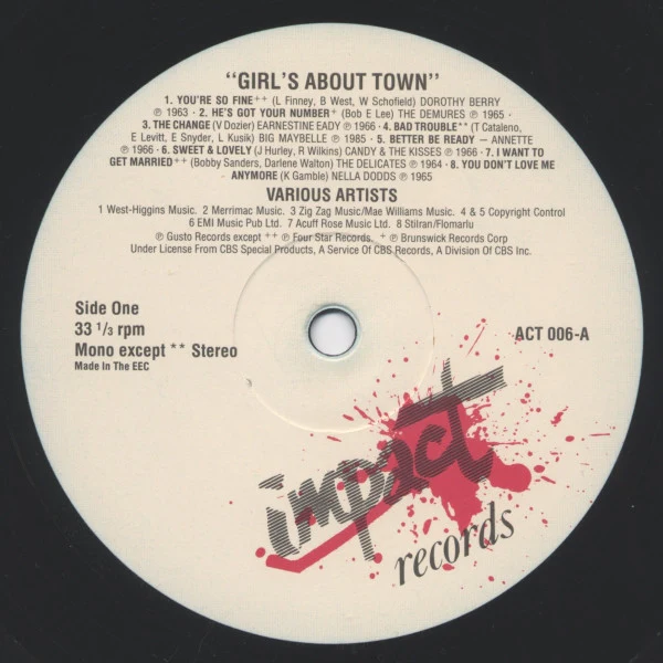 Various – Girls About Town (VG+/VG+) – LP, UK 1985 - Image 4