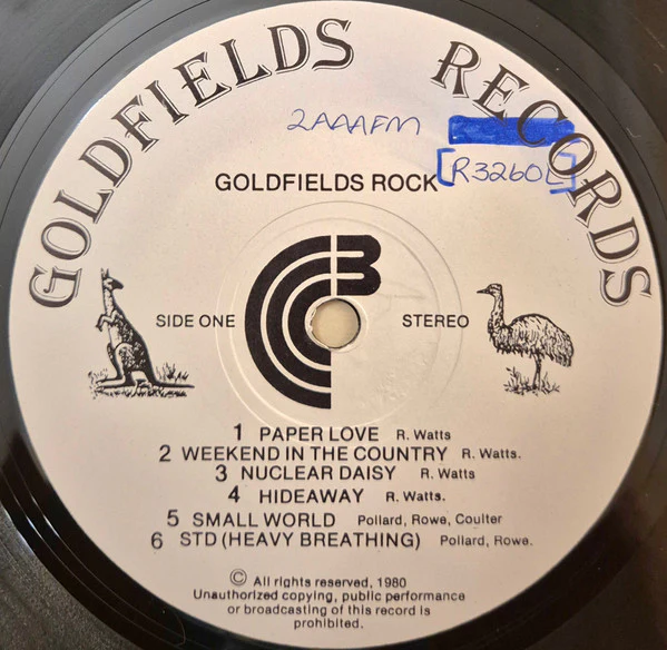 Various – Goldfields Rock - Central Victorian Rock N' Roll. (VG+/VG+) – LP, AU 1980 - Image 3