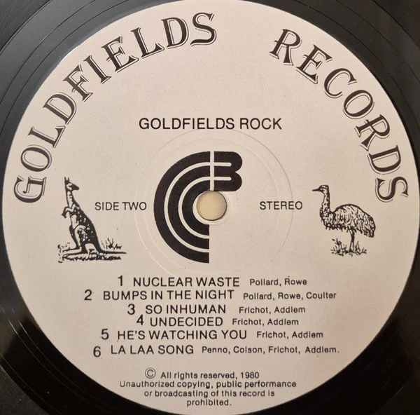 Various – Goldfields Rock - Central Victorian Rock N' Roll. (VG+/VG+) – LP, AU 1980 - Image 4