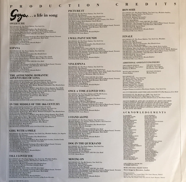 Placido Domingo, Various, Maury Yeston – Goya ...A Life In Song (VG+/VG+) – LP, UK 1988 - Image 6