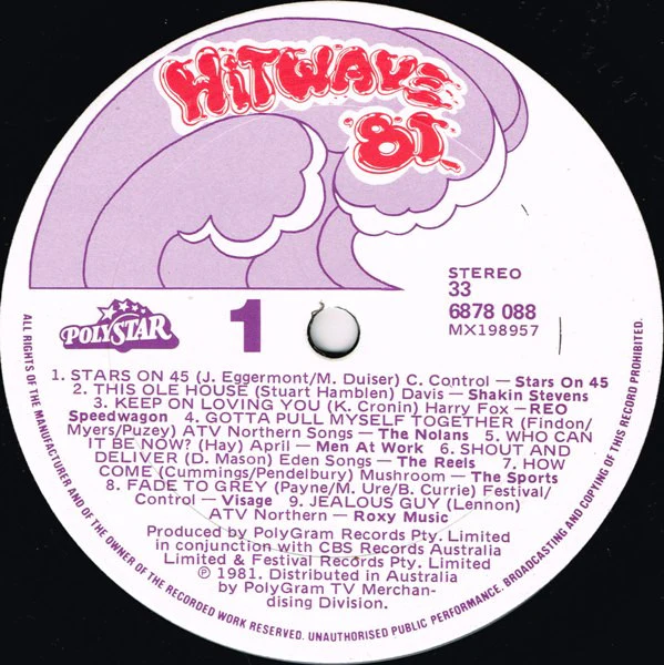 Various – Hitwave '81 (VG+/VG+) – LP, AU 1981 - Image 3