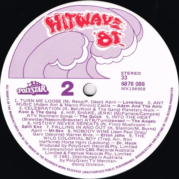 Various – Hitwave '81 (VG+/VG+) – LP, AU 1981 - Image 4