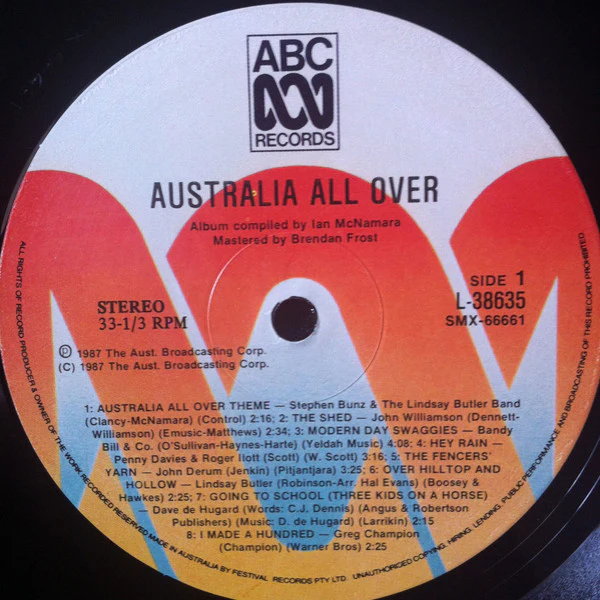 Various, Ian McNamara – Australia All Over (E/E) – LP, AU 1987 - Image 3