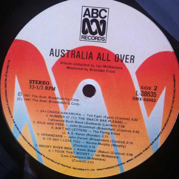 Various, Ian McNamara – Australia All Over (E/E) – LP, AU 1987 - Image 4