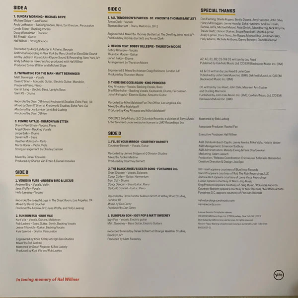 Various – I'll Be Your Mirror - A Tribute To The Velvet Underground & Nico (E/VG+) – 2xLP, US 2021 - Image 10