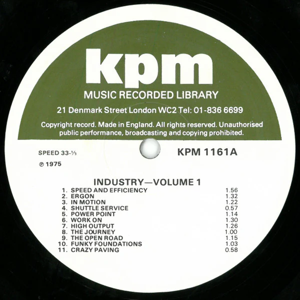 Various – Industry (Volume 1) (VG+/VG+) – LP, UK 1975 - Image 3