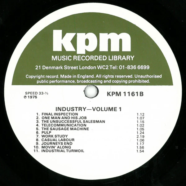 Various – Industry (Volume 1) (VG+/VG+) – LP, UK 1975 - Image 4