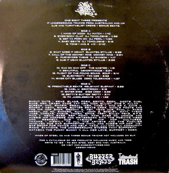 Various – Kingz Of Steel (VG+/VG+) – 2xLP, AU 2002 - Image 2