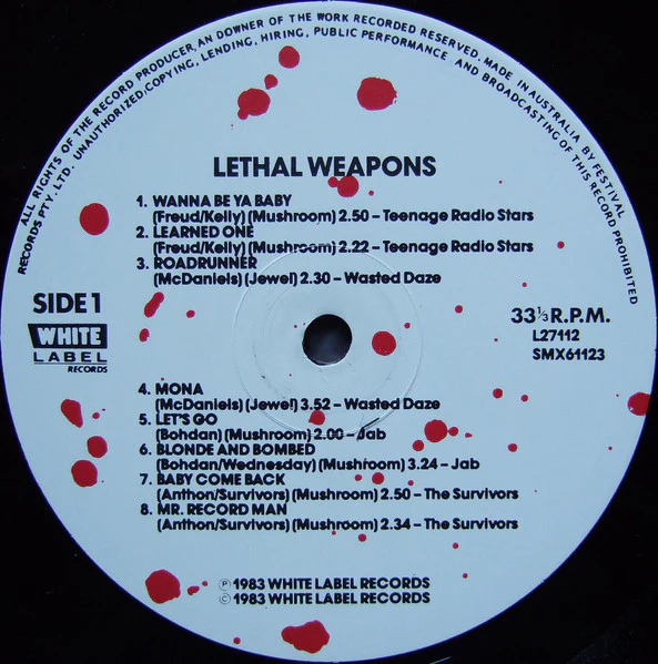 Various – Lethal Weapons (VG+/VG+) – LP, AU 1983 - Image 3