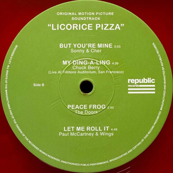 Various – Licorice Pizza (Original Motion Picture Soundtrack) (VG+/VG+) – 2xLP, US 2021 - Image 6