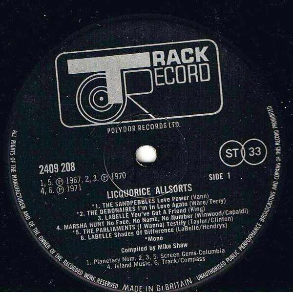 Various – Liquorice Allsorts (VG+/VG+) – LP, UK 1973 - Image 3