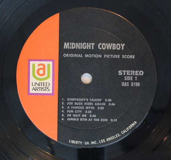Various – Midnight Cowboy (Original Motion Picture Score) (VG/VG) – LP, US 1970 - Image 3
