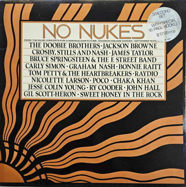 Various – No Nukes - From The Muse Concerts For A Non-Nuclear Future (VG/G+) – 3xLP, AU 1979