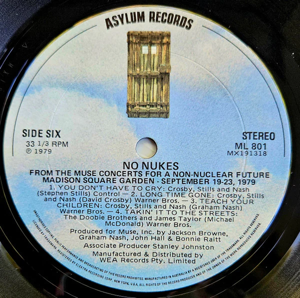 Various – No Nukes - From The Muse Concerts For A Non-Nuclear Future (VG/G+) – 3xLP, AU 1979 - Image 10