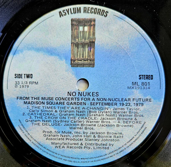 Various – No Nukes - From The Muse Concerts For A Non-Nuclear Future (VG/G+) – 3xLP, AU 1979 - Image 6