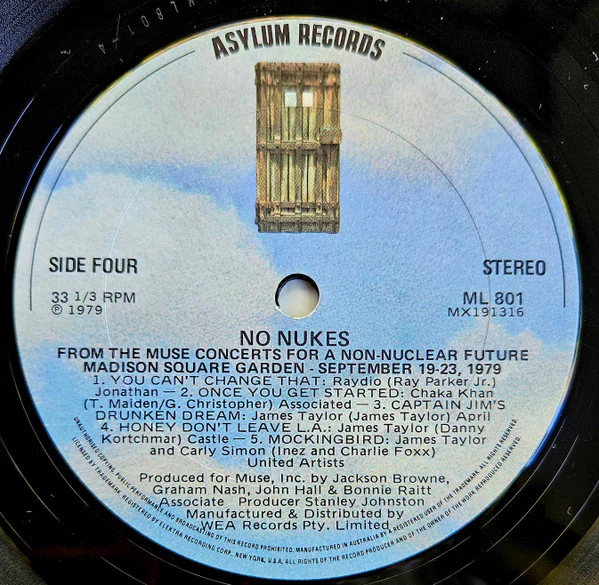 Various – No Nukes - From The Muse Concerts For A Non-Nuclear Future (VG/G+) – 3xLP, AU 1979 - Image 8