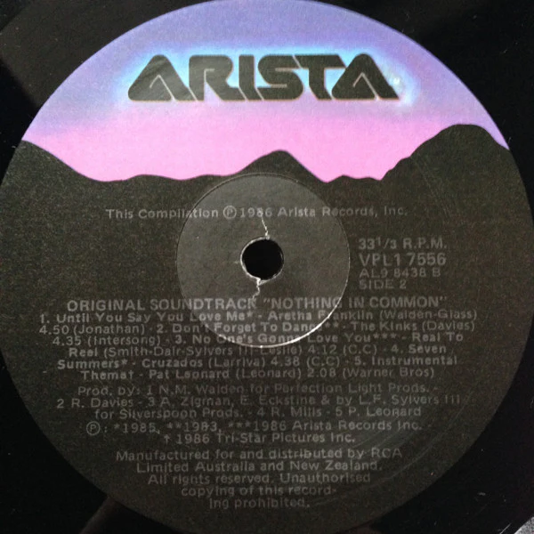 Various – Nothing In Common - Original Soundtrack (E/VG) – LP, AU 1986 - Image 6