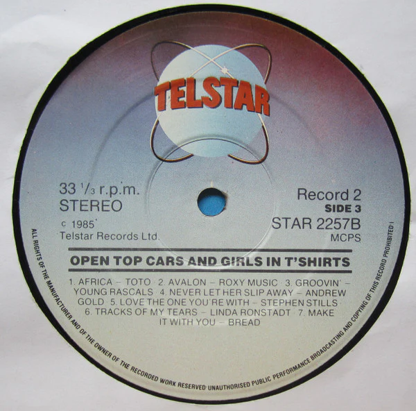 Various – Open Top Cars And Girls In T'Shirts (VG+/VG+) – 2xLP, UK 1985 - Image 8