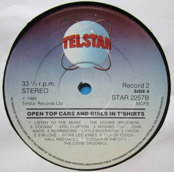 Various – Open Top Cars And Girls In T'Shirts (VG+/VG+) – 2xLP, UK 1985 - Image 9