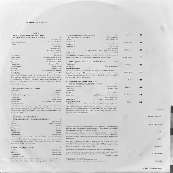 Various – Passion - Sources (G+/VG) – LP, UK 1989 - Image 4