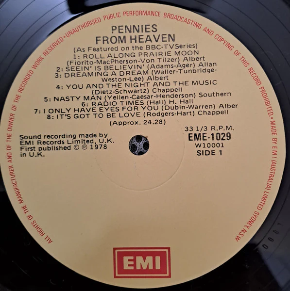 Various – Pennies From Heaven (As Featured In The BBC TV Series) (E/VG+) – LP, AU 1978 - Image 3