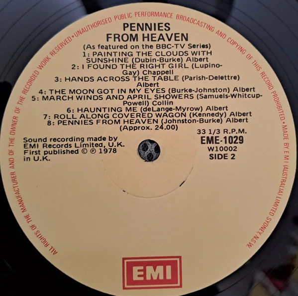 Various – Pennies From Heaven (As Featured In The BBC TV Series) (E/VG+) – LP, AU 1978 - Image 4