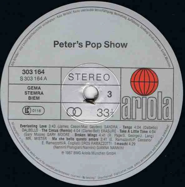 Various – Peter's Pop-Show (VG/VG+) – 2xLP, DE 1987 - Image 6