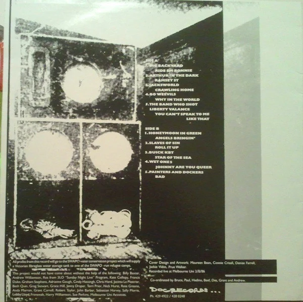 Various – Recorded Live Swapo Benefit Melbourne University 3 August 1986 (VG+/VG) – LP, AU 1987 - Image 2