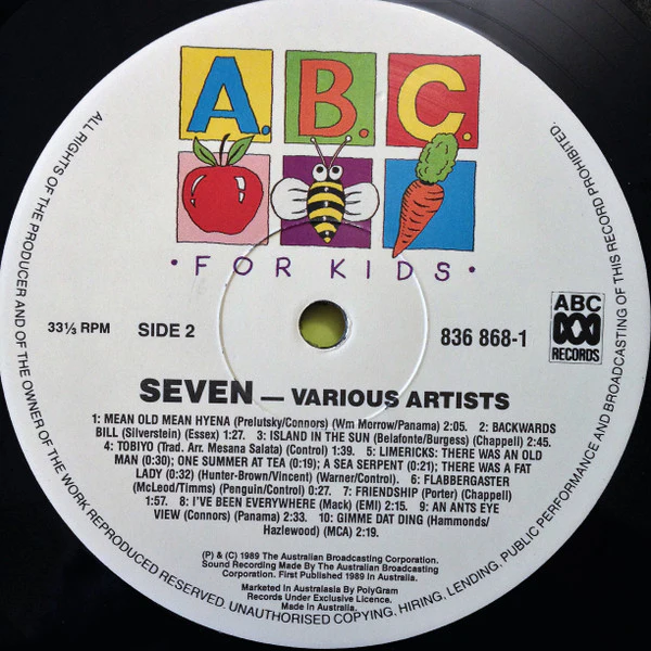 Various – Seven (VG+/VG+) – LP, AU 1989 - Image 4