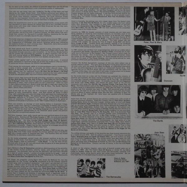 Various – Songs Of The Protest Era (VG+/VG+) – LP, AU 1981 - Image 3