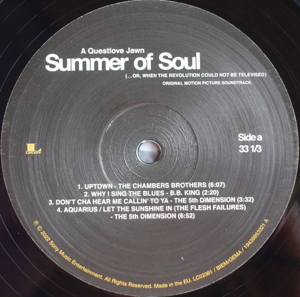 Various – Summer Of Soul (...Or, When The Revolution Could Not Be Televised) (Original Motion Picture Soundtrack) (VG+/VG+) – 2xLP, EU 2022 - Image 4