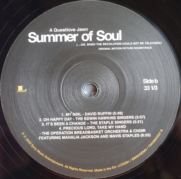Various – Summer Of Soul (...Or, When The Revolution Could Not Be Televised) (Original Motion Picture Soundtrack) (VG+/VG+) – 2xLP, EU 2022 - Image 5