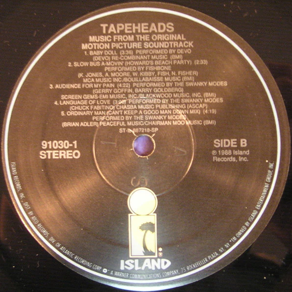 Various – Tapeheads Presents Swanky Modes: Original Motion Picture Soundtrack (VG+/VG+) – LP, US 1988 - Image 3