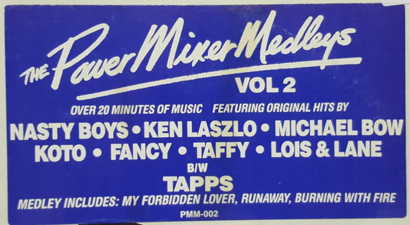 Various, Tapps – Powermixer II / The Tapps Medley (VG/Generic) – 12", CA 1987 - Image 3