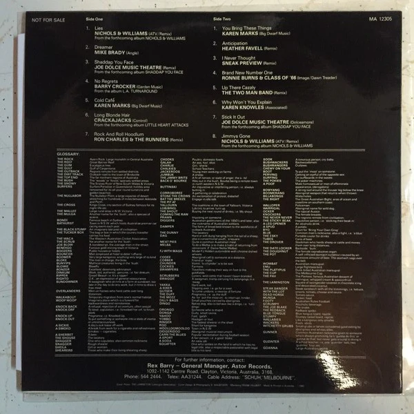 Various – Terra Australis (VG+/VG+) – LP, AU 1981 - Image 2