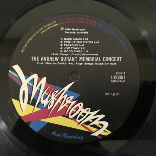 Various – The Andrew Durant Memorial Concert (VG/VG+) – 2xLP, AU 1980 - Image 9