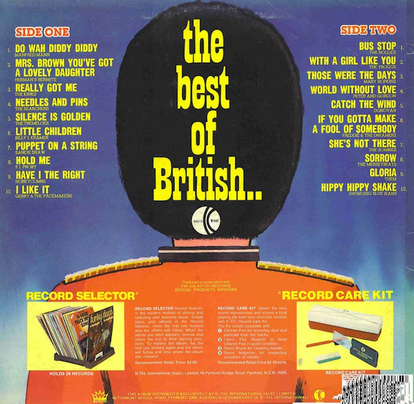 Various – The Best Of British (VG+/VG) – LP, AU 1978 - Image 2