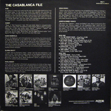Various – The Casablanca File (VG+/VG+) – LP, AU 1975 - Image 2