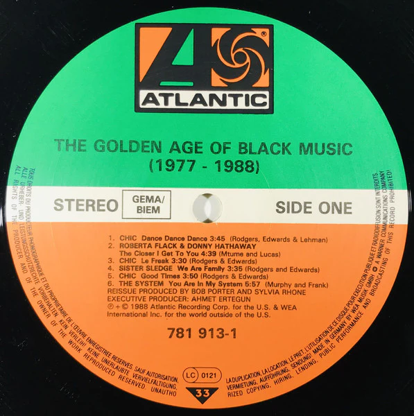 Various – The Golden Age Of Black Music (1977-1988) (VG+/VG+) – LP, EU 1988 - Image 3