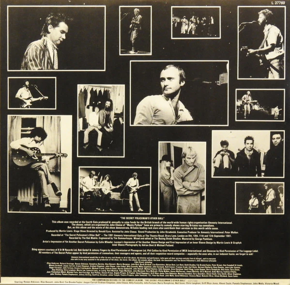 Various – The Secret Policeman's Other Ball (The Music) (VG+/VG+) – LP, AU 1982 - Image 3