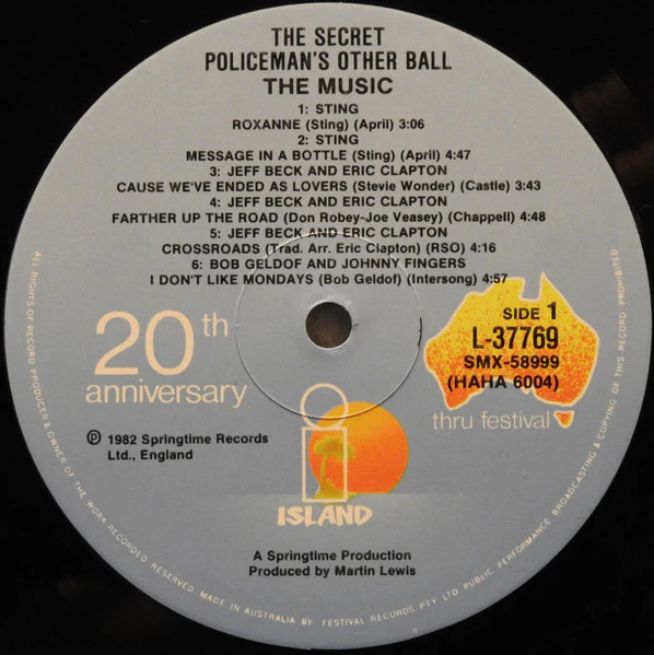 Various – The Secret Policeman's Other Ball (The Music) (VG+/VG+) – LP, AU 1982 - Image 5