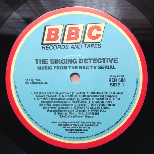 Various – The Singing Detective: Music From The BBC-TV Serial (VG+/VG) – LP, AU 1986 - Image 3