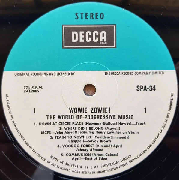 Various – The World Of Progressive Music: Wowie Zowie! (VG/VG+) – LP, AU - Image 3