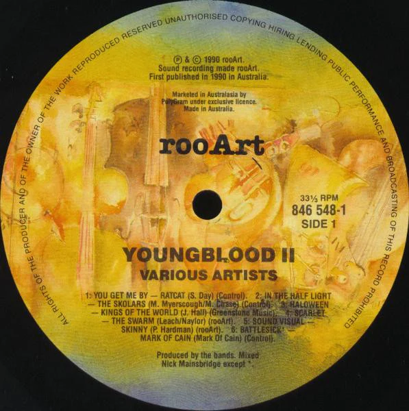 Various – Young Blood II (E/VG+) – LP, Australasia 1990 - Image 3
